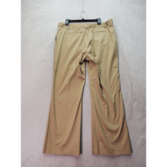 Relativity Dress Pants Women's 16P Gold Cotton Stretch Slash Pocket Straight Leg - Picture 2 of 9